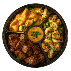 Rueda Mix (lomo, pollo, camarón)